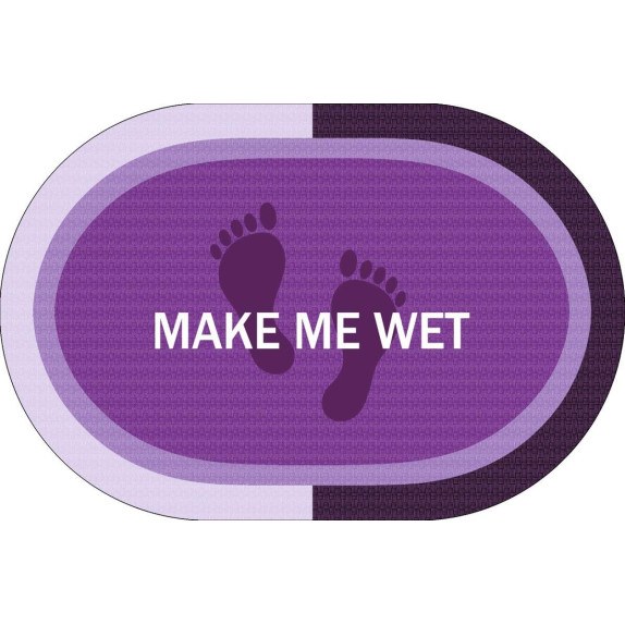 Πατάκι Μπάνιου Dimcol Oval Αντιολισθητικό Make Me Wet...