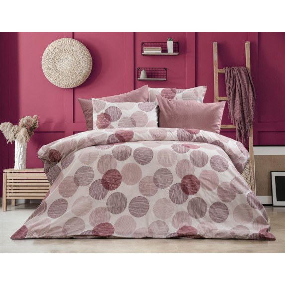 Σετ Σεντόνια Υπέρδιπλα 4 Τεμαχίων Dimcol Κοραλία 466...