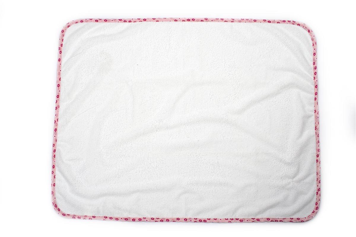 Dimcol Σελτεδάκι Αδιάβροχο Dimcol Floral 61 67x90 Λευκό/Κοραλί