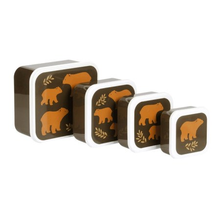 Σετ Δοχεία Φαγητού 4 Τεμαχίων A Little Lovely Company Bears SBSEBE43