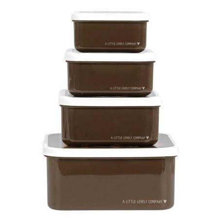 Σετ Δοχεία Φαγητού 4 Τεμαχίων A Little Lovely Company Bears SBSEBE43