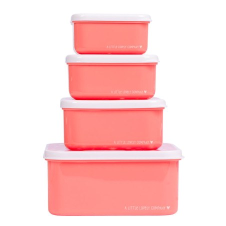 Σετ Δοχεία Φαγητού 4 Τεμαχίων A Little Lovely Company Fun SBSEFU75
