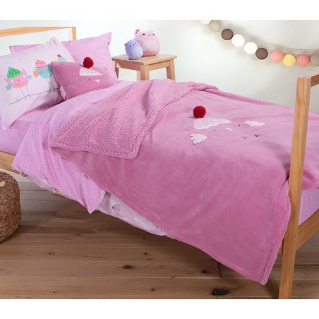Παιδικό Ριχτάρι Πολυθρόνας Nef-Nef Tweet So Sweet-Lovely Rose 130x180
