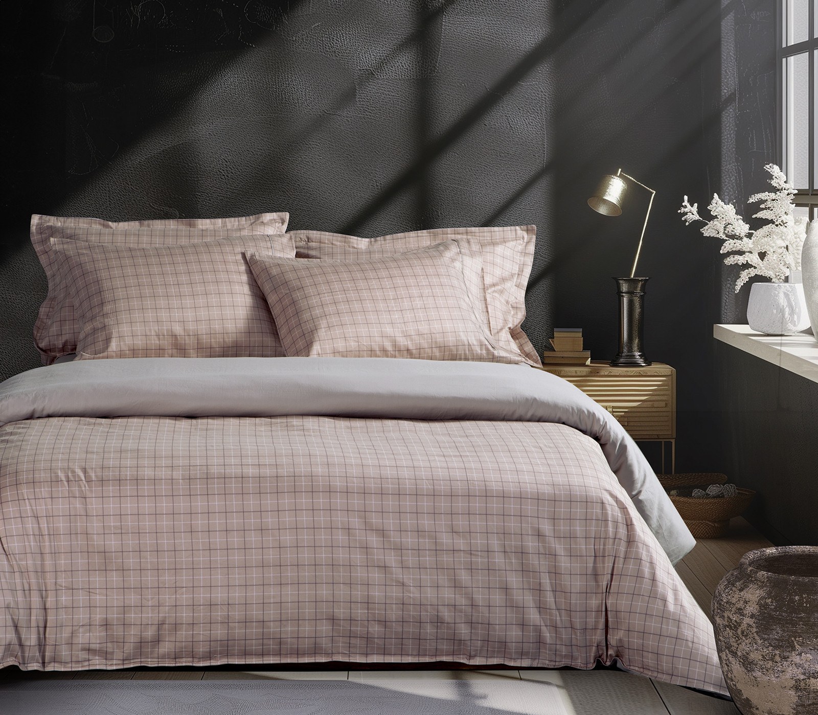 Σετ Παπλωματοθήκη Υπέρδιπλη 3 Τεμαχίων Nef-Nef Gren Bei