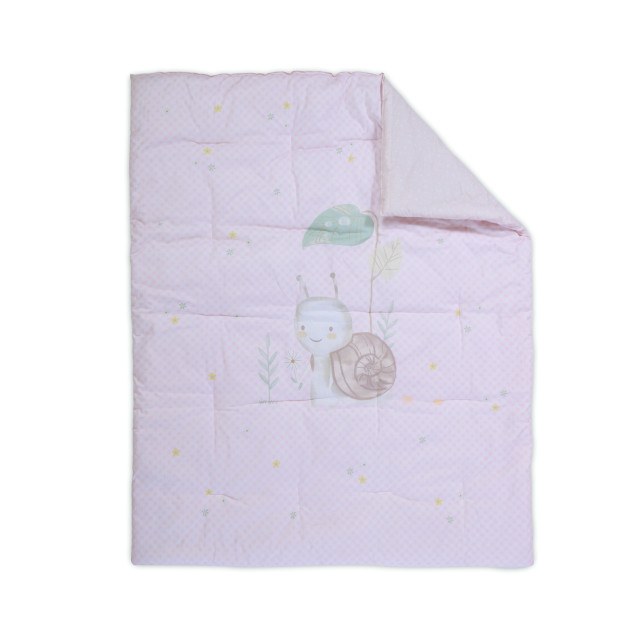 Βρεφικό Πάπλωμα Nef-Nef Cute Snail Pink 110x140