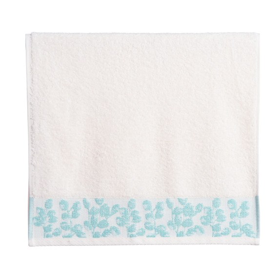 Πετσέτα Προσώπου Nef-Nef Odete Ecru/Green 50x90