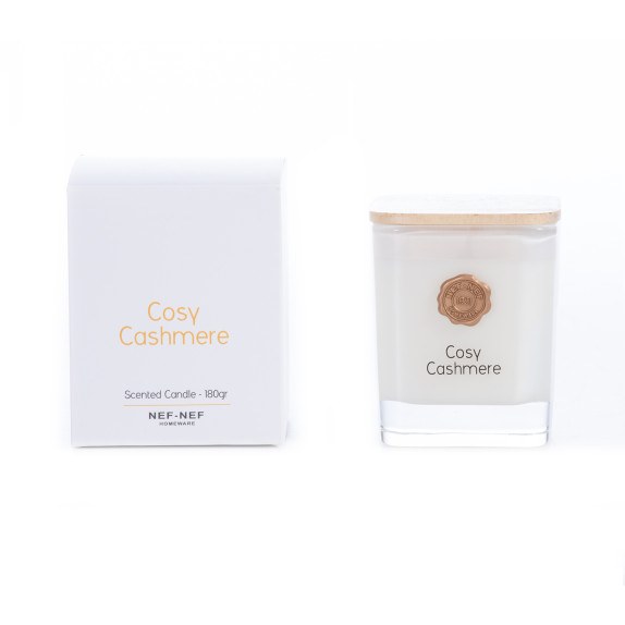 Αρωματικό Κερί Nef-Nef Cosy Cashmere White 180gr