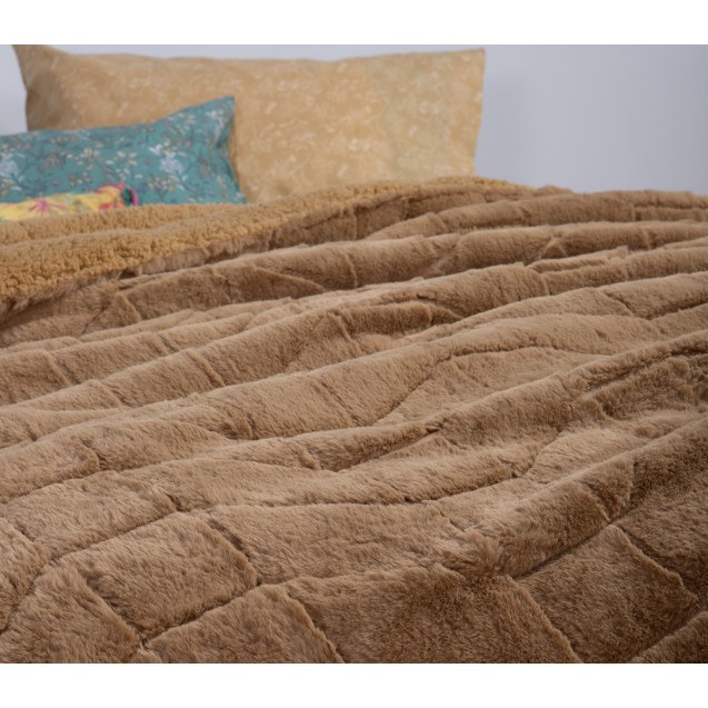 Κουβερτοπάπλωμα Υπέρδιπλο με Γούνα Sherpa...