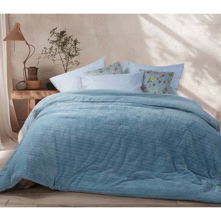 Κουβερτοπάπλωμα Υπέρδιπλο Nef-Nef Ezra 24 Blue 220x240