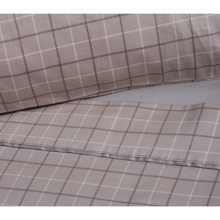 Σετ Παπλωματοθήκη Υπέρδιπλη 3 Τεμαχίων Nef-Nef Gren Beige 240x230