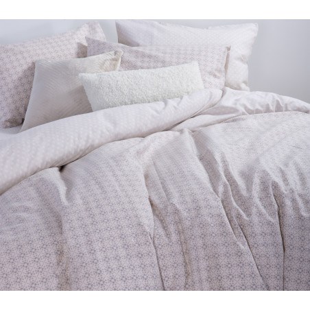 Σετ Παπλωματοθήκη Υπέρδιπλη 3 Τεμαχίων Nef-Nef Module Ecru 240x230