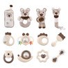Σετ Δώρου 12τμχ Bebe Stars Teddy Bear Rattles 60-103