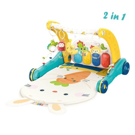 Γυμναστήριο-Περπατούρα Bebe Stars Piano Rabbit 2in1 100-197