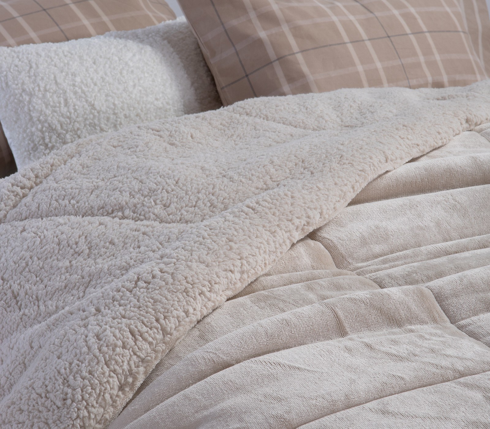 Κουβερτοπάπλωμα Υπέρδιπλο με Γούνα Sherpa Nef-Nef Singu