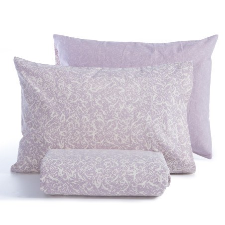 Σετ Σεντόνια Μονά 3 Τεμαχίων Nef-Nef Sorial Mauve 160x260