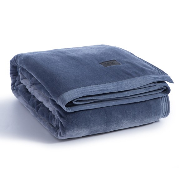 Κουβέρτα Βελουτέ Υπέρδιπλη Nef-Nef Velosso Blue 230x240