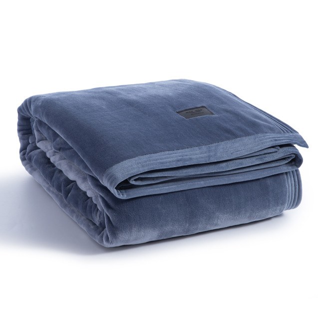 Κουβέρτα Βελουτέ Υπέρδιπλη Nef-Nef Velosso Blue...