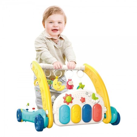 Γυμναστήριο-Περπατούρα Bebe Stars Piano Rabbit 2in1 100-197