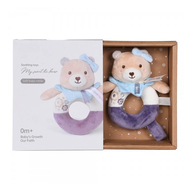 Μαλακή Κουδουνίστρα Bebe Stars Teddy Flower...