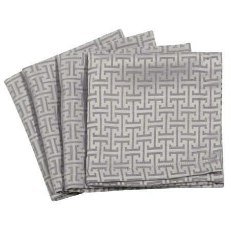 Σετ Πετσέτες Φαγητού 4 Τεμαχίων Greenwich Polo Club 3005 Grey 40x40
