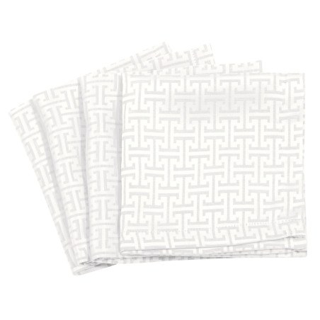 Σετ Πετσέτες Φαγητού 4 Τεμαχίων Greenwich Polo Club 3006 White 40x40