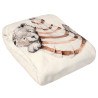 Κουβέρτα Fleece Κούνιας Greenwich Polo Club 8850 Cream-Taupe-Teracotta 110x150