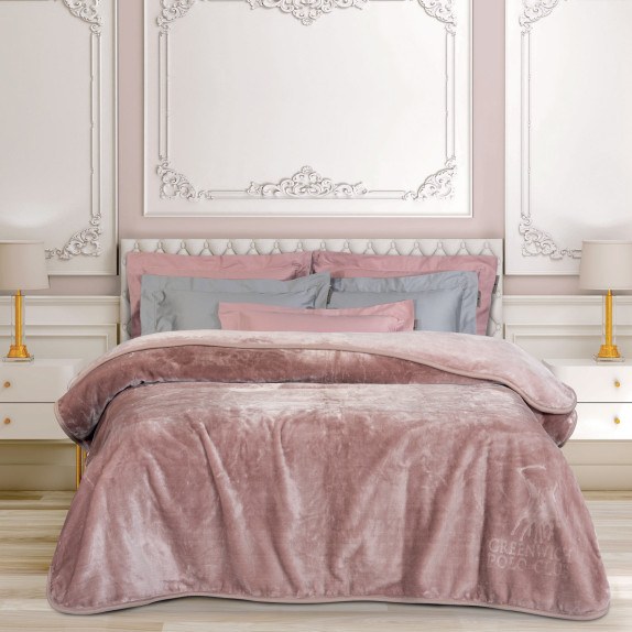 Κουβέρτα Βελουτέ Υπέρδιπλη Greenwich Polo Club 3469 Nude...