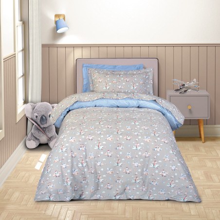 Σετ Σεντόνια Μονά 3 Τεμαχίων Greenwich Polo Club 8851 Pink-Light Purple 170x240