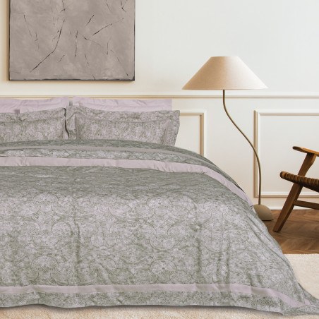 Σετ Παπλωματοθήκη Υπέρδιπλη 3 Τεμαχίων Das Home 1688 Taupe 220x240