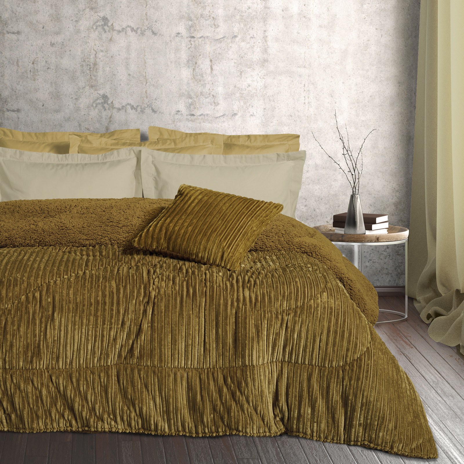 Κουβέρτες, Παπλώματα Anesis Home - ΣΗΜΑΝΤΙΚΟ: Σε περίπτωση διαφοράς τιμής από το κατάστημα ισχύει παντα και μόνο η τιμή του καταστήματος Κουβερτοπάπλωμα Υπέρδιπλο με Γούνα Sherpa Das Home 1180