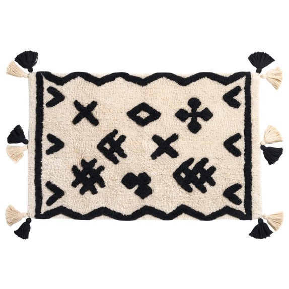 Ταπέτο Μπάνιου Das Home 0768 Ivory-Black 50x80