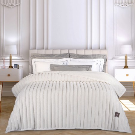 Κουβέρτα Γούνινη Υπέρδιπλη Greenwich Polo Club 3477 White 220x240