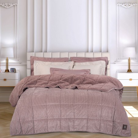 Κουβερτοπάπλωμα Υπέρδιπλο με Γούνα Sherpa Greenwich Polo Club 3479 Nude 220x240