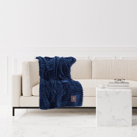 Κουβέρτα Fleece Καναπέ Greenwich Polo Club 3487 Blue 130x170