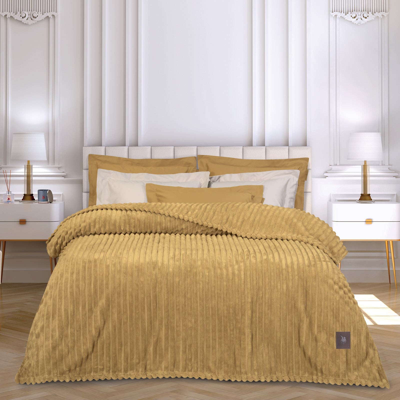 Κουβέρτες, Παπλώματα Anesis Home - ΣΗΜΑΝΤΙΚΟ: Σε περίπτωση διαφοράς τιμής από το κατάστημα ισχύει παντα και μόνο η τιμή του καταστήματος Κουβέρτα Fleece Μονή Greenwich Polo Club 3488 Ochre 160