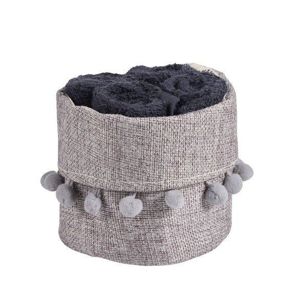 Σετ Λαβέτες 4 Τεμαχίων Das Home 4011 Black 30x30