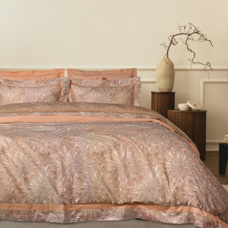 Σετ Σεντόνια Υπέρδιπλα 4 Τεμαχίων Das Home 1689 Teracotta-Grey 240x270