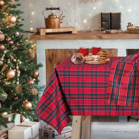 Τραπεζομάντηλο Χριστουγεννιάτικο Das Home Christmas 0769 Red-Green 140x180
