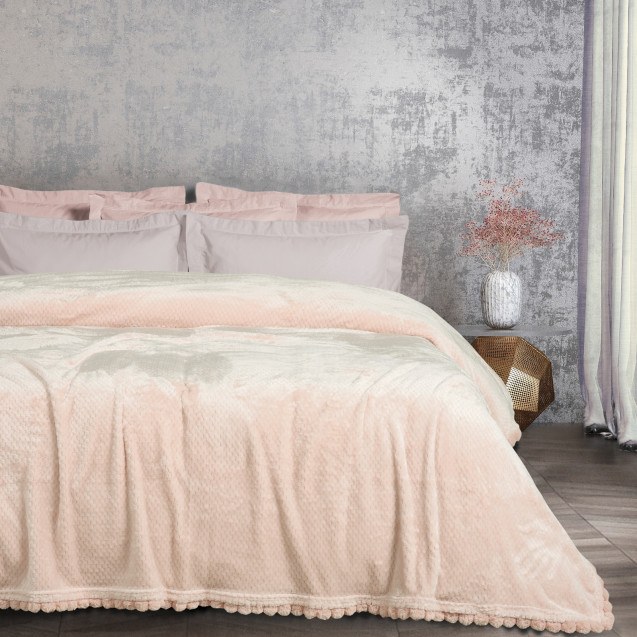 Κουβέρτα Fleece Υπέρδιπλη Das Home 1185 Pink...