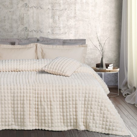Κουβέρτα Fleece Μονή Das Home 1356 Ivory 160x220