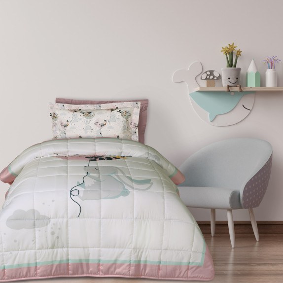 Παιδικό Πάπλωμα Μονό Das Home 4915 Light Blue-Pink-Mint...