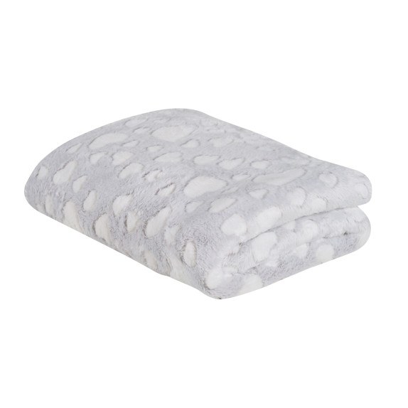 Κουβέρτα Fleece Αγκαλιάς Das Home 4909 Light Grey 75x100