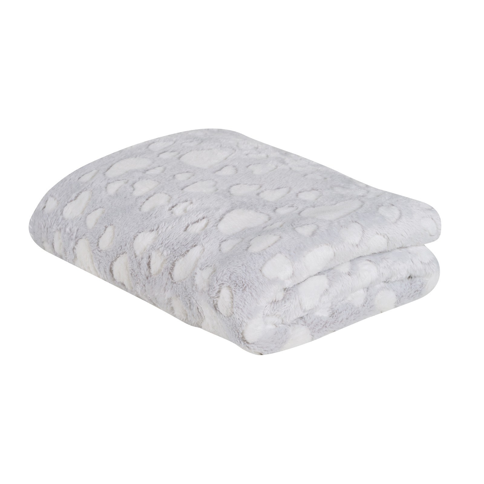 DAS BABY Κουβέρτα Fleece Αγκαλιάς Das Home 4909 Light Grey 75x100