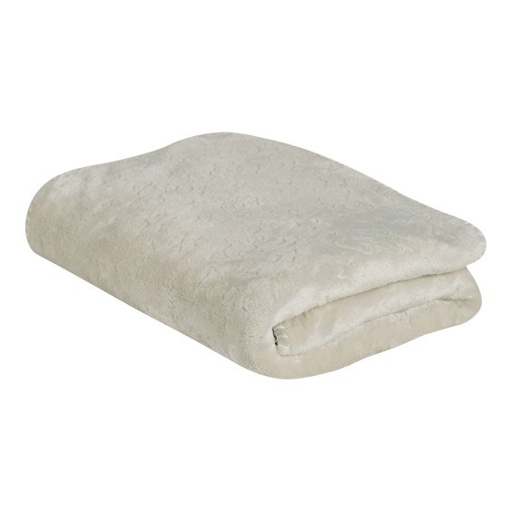 Κουβέρτα Fleece Αγκαλιάς Das Home 4906 Ecru 75x100