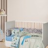 Κουβέρτα Fleece Κούνιας Das Home 4914 Grey-Blue-Mint 110x150
