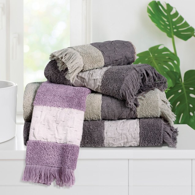 Σετ Πετσέτες 3 Τεμαχίων Das Home 0746 Dark Grey
