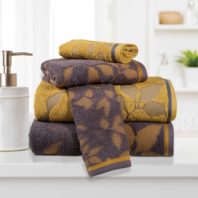 Σετ Πετσέτες 3 Τεμαχίων Das Home 0753 Yellow-Grey