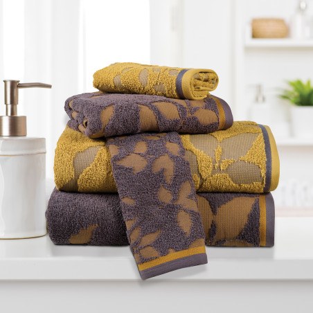Σετ Πετσέτες 3 Τεμαχίων Das Home 0754 Antrakite-Yellow
