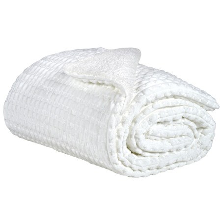 Κουβερτοπάπλωμα Μονό με Γούνα Sherpa Das Home 1176 White 160x220