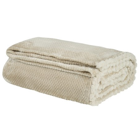 Κουβέρτα Fleece Υπέρδιπλη Das Home 1187 Beige 220x240